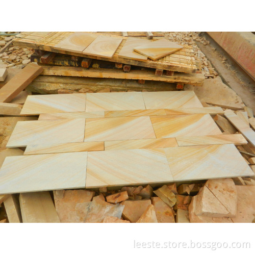 Yellow Wooden Sandstones Tiles